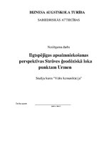 Referāts 'Ilgtspējīgas apsaimniekošanas perspektīvas Strūves ģeodēziskā loka punktam Urmen', 1.