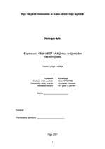 Referāts 'Uzņēmuma iekšējā un ārējā vide', 1.