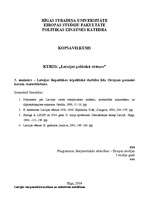 Konspekts 'Latvijas Republikas ārpolitiskā darbība līdz Otrajam pasaules karam. Autoritāris', 1.