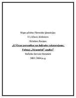 Referāts 'E.Virza "Straumēni"', 1.