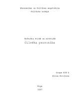 Konspekts 'Cilvēka personība', 1.