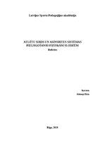 Referāts 'Atlētu sirds un asinsrites sistēmas pielāgošanās fiziskām slodzēm', 1.