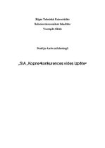 Referāts 'SIA "Kopne" konkurences vides izpēte', 1.