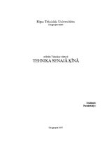 Referāts 'Tehnika Senajā Ķīnā', 1.