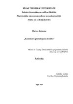 Referāts 'Konteineru pārvadājumu drošība', 1.