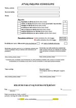 Paraugs 'Atvaļinājuma iesnieguma veidlapa', 1.