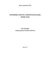 Diplomdarbs 'Vienlīdzības principa nodrošinājums darba tiesību jomā', 1.