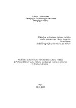 Referāts 'Latviešu tautas mākslas nemateriālās kultūras vērtības. Profesionālās un tautas ', 1.