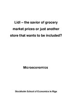 Referāts 'Lidl – the savior of grocery market prices or just another store that wants to b', 1.