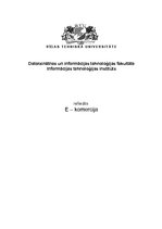 Referāts 'E- komercija', 1.