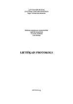 Konspekts 'Lietišķais protokols', 1.
