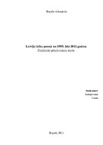 Referāts 'Latvija laika posmā no 1985. līdz 2011.gadam', 1.