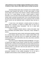 Konspekts 'Komunikācijas teoriju kritiskā tradīcija', 1.