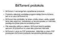 Prezentācija 'BitTorrent protokols', 2.