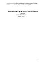 Referāts 'Alus tirgus Latvijā: patērētāju izvēli nosakošie faktori', 1.