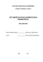 Referāts 'Izvarošanas kvalifikācijas problēmas', 1.