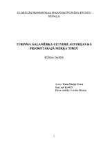 Referāts 'Tūrisma galamērķa uztvere Austrijas kā prioritārā mērķa tirgū', 3.