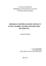Diplomdarbs 'Pirmsskolas izglītības iestādes vadītāja un vecāku sadarbība izglītības iestādes', 1.