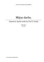 Konspekts 'Anamnēze. Sporta medicīna', 1.