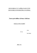 Diplomdarbs 'Satura pārvaldības sistēmas veidošana', 1.