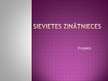 Prezentācija 'Sievietes zinātnieces', 1.