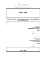 Referāts 'Eiropas Savienības struktūrfondu izmantošana uzņēmējdarbības veicināšanai Latvij', 1.