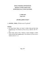 Konspekts 'Politikas teorija 20.gadsimtā', 1.