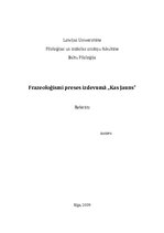 Referāts 'Frazeoloģismi preses izdevumā "Kas Jauns"', 1.