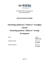 Diplomdarbs 'Mārketinga platformas “Dalder.lv” stratēģijas izstrāde', 1.