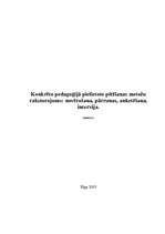Referāts 'Konkrēto pedagoģijā pielietoto pētīšanas metožu raksturojums', 1.