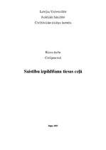 Referāts 'Saistību izpildīšana tiesas ceļā', 1.