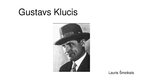 Prezentācija 'Gustavs Klucis', 1.