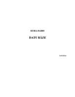 Referāts 'Datu bāze', 1.