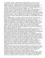 Eseja 'Madison vs. Jefferson: On the Issue of Constitutional Conflict in the Federalist', 1.