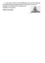 Eseja 'The Role of English in the Modern World', 2.