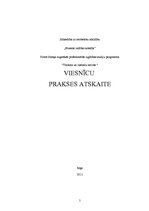 Prakses atskaite 'Viesnīcu prakse', 1.