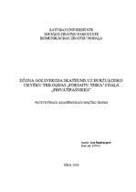 Eseja 'Džona Golsverzija skatījums uz buržuāzisko cilvēku triloģijas "Forsaitu teika" 1', 1.