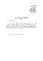 Paraugs 'Garantijas vēstule', 1.
