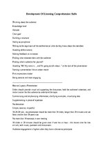 Konspekts 'Development of listening comprehension skills', 1.