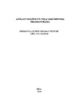 Referāts 'Anšlavs Eglītis un viņa sākumposma dramaturģija', 1.