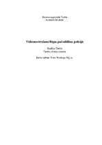 Referāts 'Videonovērošana Rīgas pašvaldības policijā', 1.