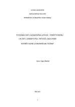 Referāts 'Personas datu aizsardzība Latvijā', 1.