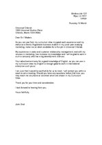 Paraugs 'Motivation Letter', 1.