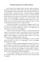 Eseja 'Piemērotākā metode pozitīvas uzvedības veicināšanai', 1.