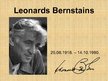 Prezentācija 'Leonards Bernstains', 1.