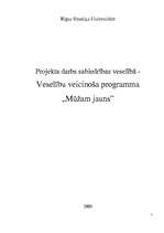 Referāts 'Veselību veicinoša programma', 1.