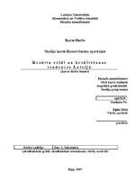 Referāts 'Kredītu veidi un kreditēšanas tendences Latvijā', 1.