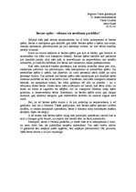 Eseja 'Berzes spēks - vēlama vai nevēlama parādība?', 1.