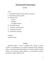 Referāts 'Testamentārā mantošana', 1.