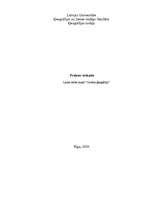 Prakses atskaite 'Lauka darbs kursā "Cilvēka ģeogrāfija"', 1.